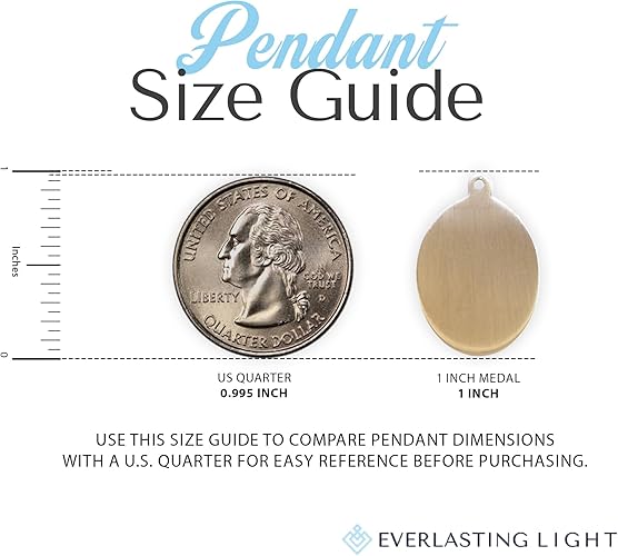 .925 Sterling Silver Blessed Caroline Gerhardinger Medal Pendant on 24 Inch Rhodium Plated Heavy Curb Brass Chain w/ Lobster Claw clasp, Catholic Religious Necklace - Made in USA- Velvet Gift Box