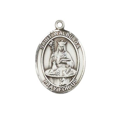Everlasting Light Jewelry Medium Women's Pewter Saint St. Veronica Pendant Necklace on 18- inch Rhodium- Plated Lite Curb Brass Chain – Patron Saint St. of Photographers, Catholic Medal – Velvet Gift Box Included