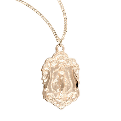 Gold Plated Sterling Silver Miraculous Medal, Catholic Gift, Made in USA