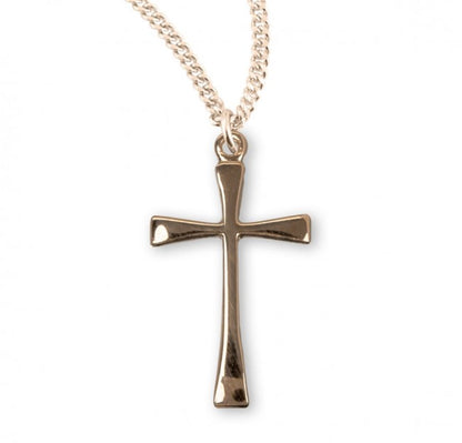 Gold Plated Sterling Silver Cross, Catholic Gift, Made in USA