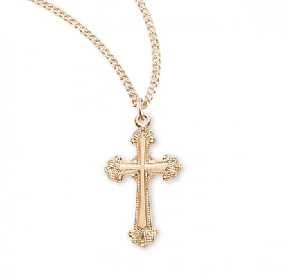 Gold Plated Sterling Silver Cross, Catholic Gift, Made in USA