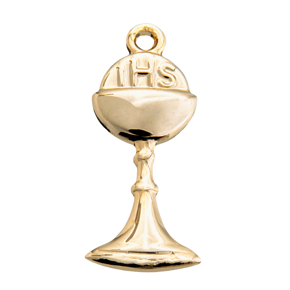 Chalice Gold Over Sterling Silver Pendant Necklace — 18" Chain, Gift Box