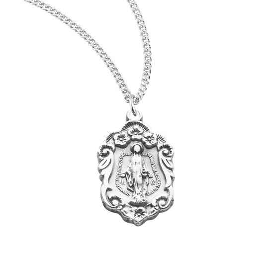 Sterling Silver Miraculous Medal, Catholic Gift, Made in USA