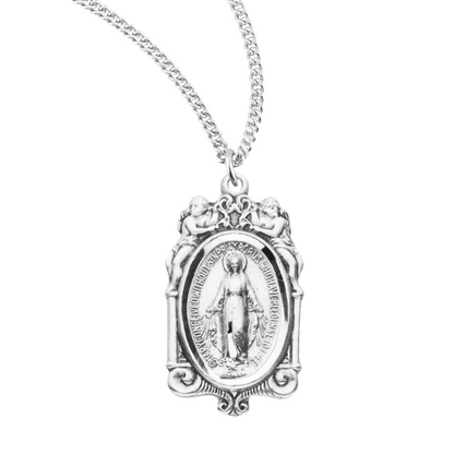 Sterling Silver Miraculous Medal, Catholic Gift, Made in USA