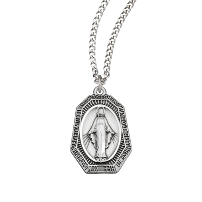 Sterling Silver Miraculous Medal, Catholic Gift, Made in USA