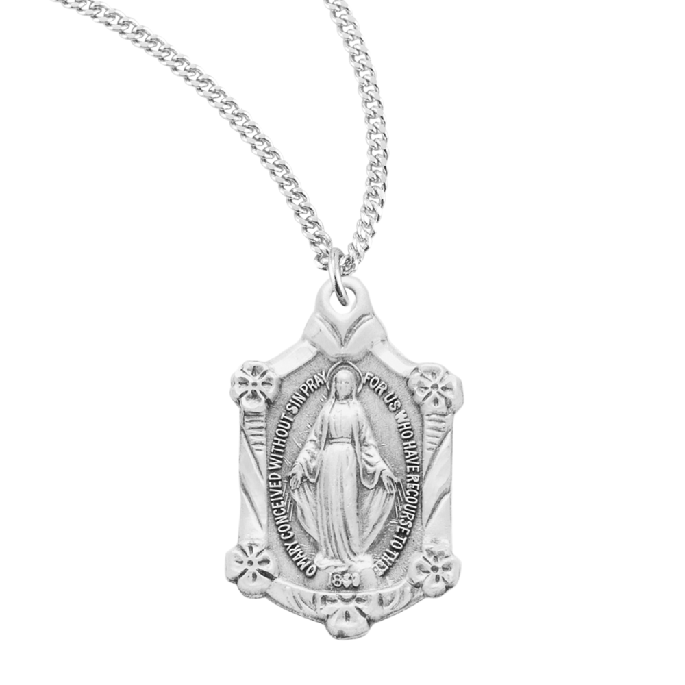 Sterling Silver Miraculous Medal, Catholic Gift, Made in USA