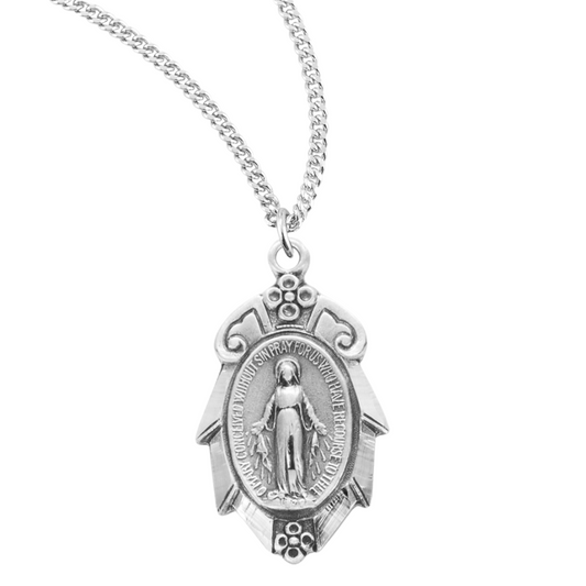Sterling Silver Miraculous Medal, Catholic Gift, Made in USA
