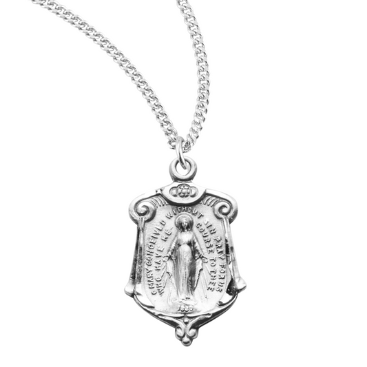 Sterling Silver Miraculous Medal, Catholic Gift, Made in USA