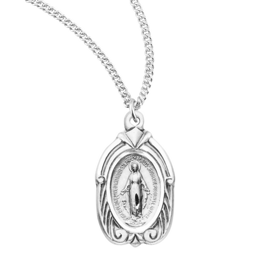 Sterling Silver Miraculous Medal, Catholic Gift, Made in USA