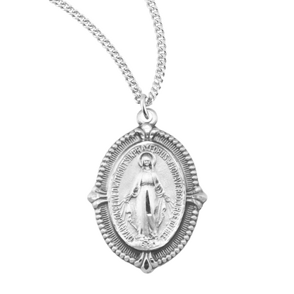 Sterling Silver Miraculous Medal, Catholic Gift, Made in USA