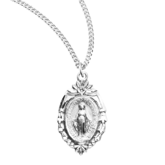 Sterling Silver Miraculous Medal, Catholic Gift, Made in USA