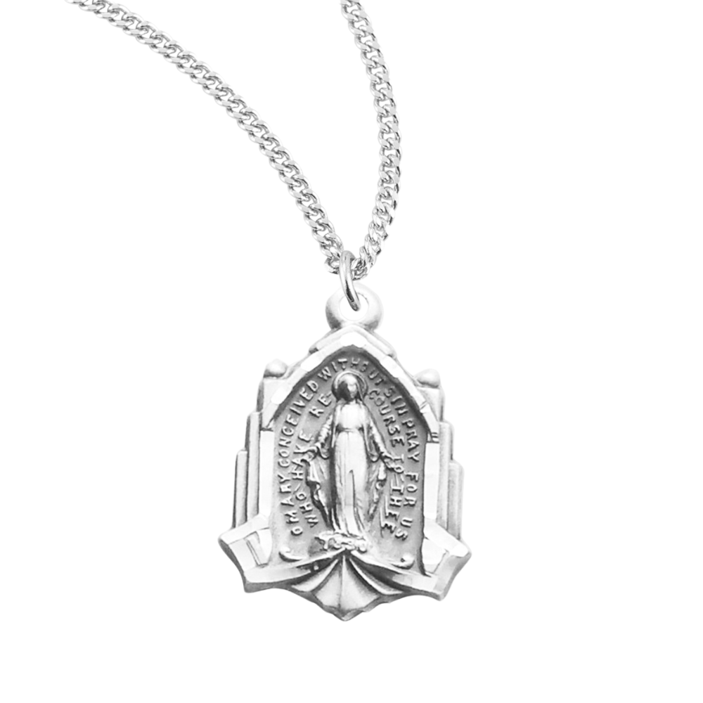 Sterling Silver Miraculous Medal, Catholic Gift, Made in USA
