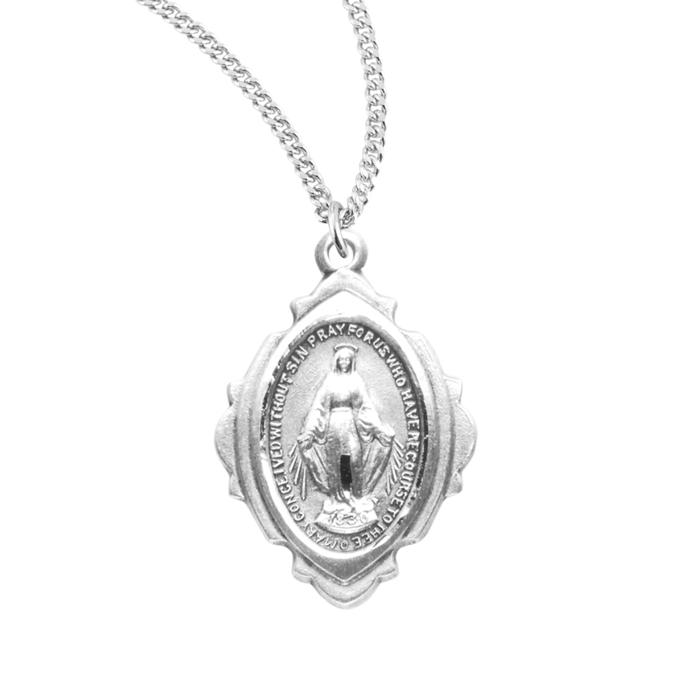 Sterling Silver Miraculous Medal, Catholic Gift, Made in USA