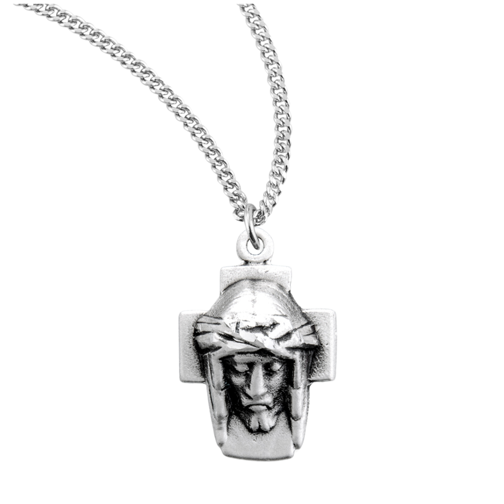 Head of Christ Sterling Silver Medal, Catholic Gift, Made in USA