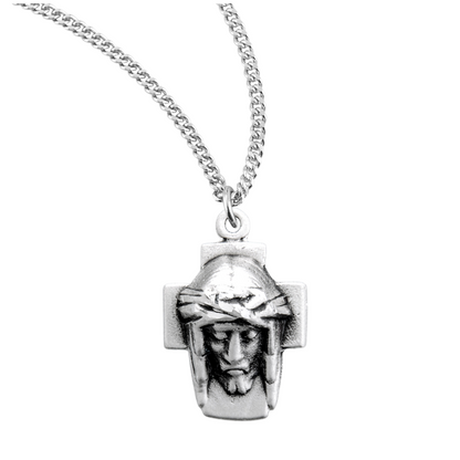 Head of Christ Sterling Silver Medal, Catholic Gift, Made in USA