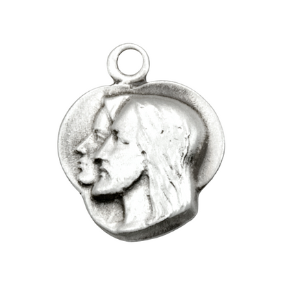 Jesus through Mary Medal Sterling Silver Pendant — 18" Chain, Gift Box Included