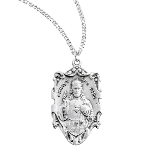 Christ the King Sterling Silver Medal, Catholic Gift, Made in USA