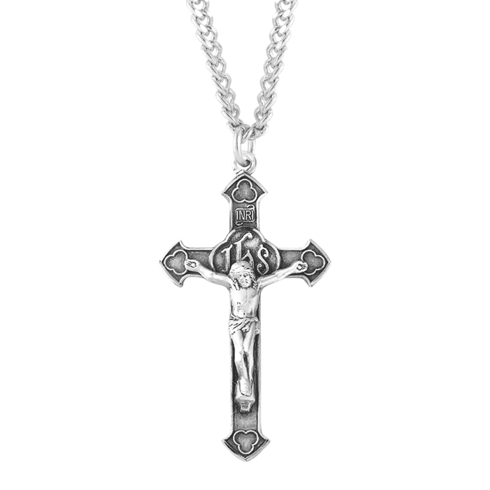 Sterling Silver Crucifix, Catholic Gift, Made in USA