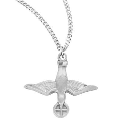 Holy Spirit Sterling Silver Medal, Catholic Gift, Made in USA