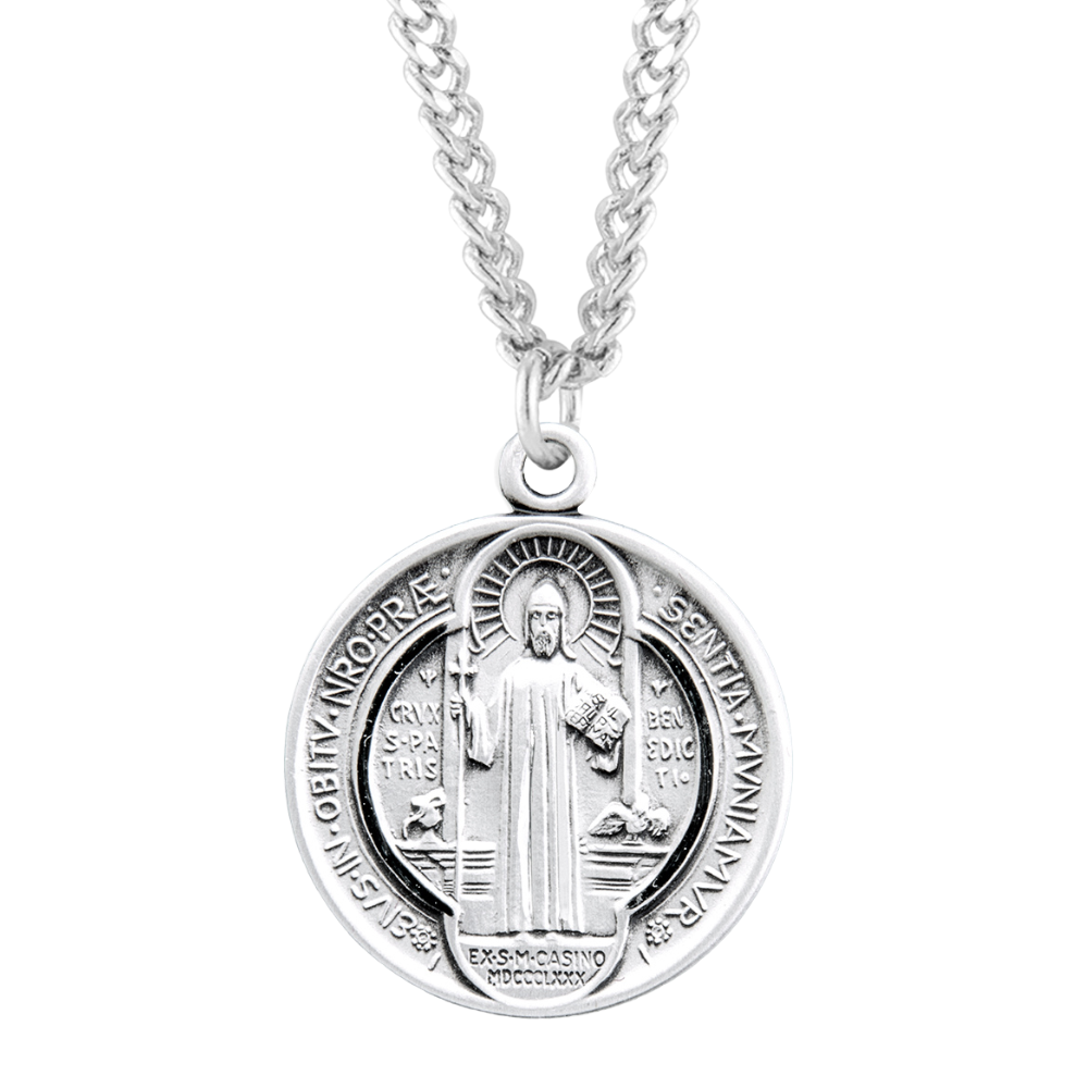 Sterling Silver Rd St Benedict , Catholic Gift, Made in USA