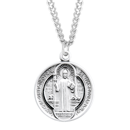 Sterling Silver Rd St Benedict , Catholic Gift, Made in USA