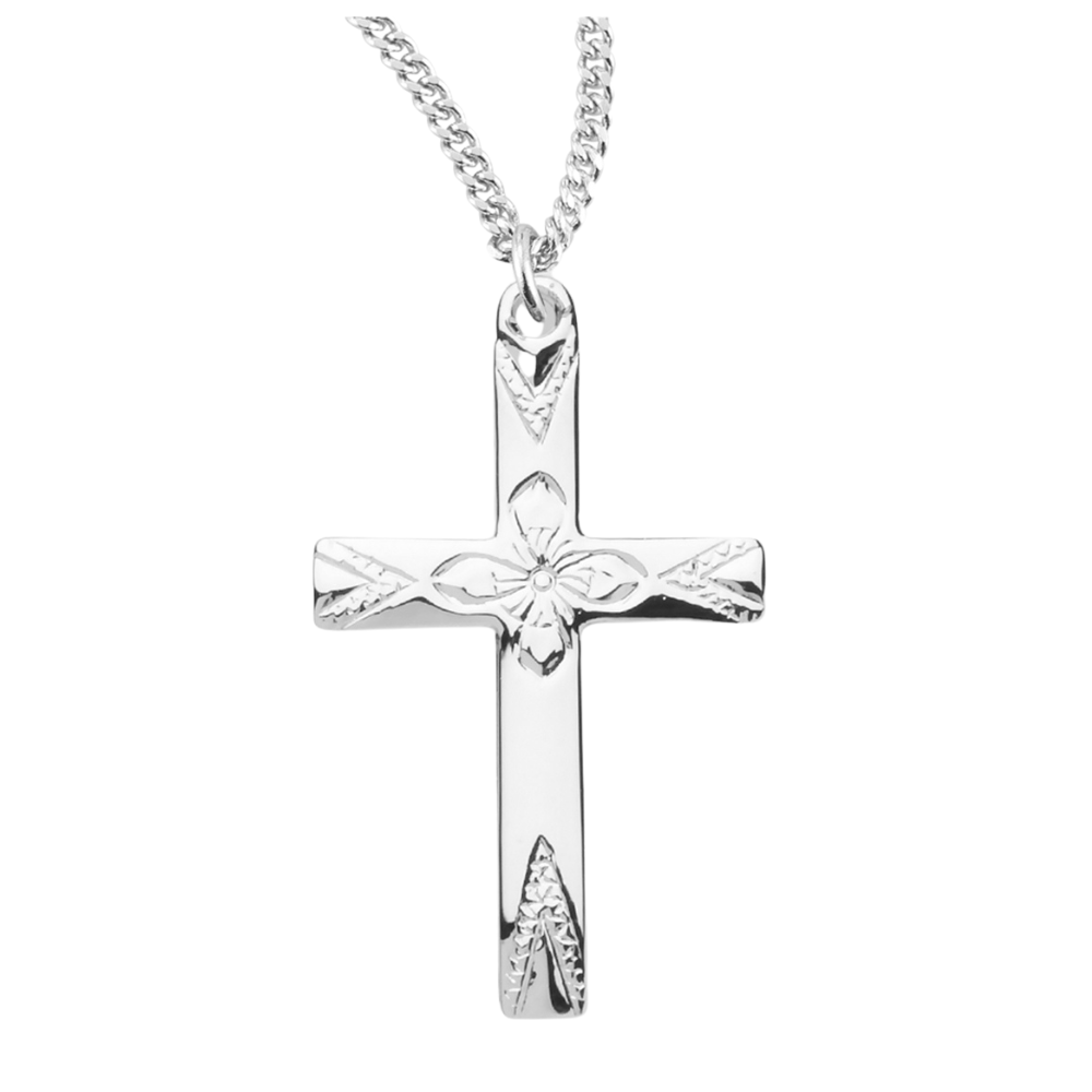 Sterling Silver Cross, Catholic Gift, Made in USA
