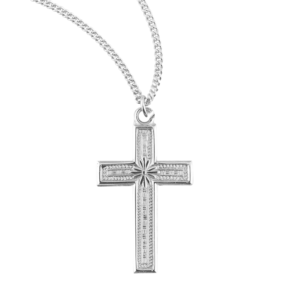 Sterling Silver Cross, Catholic Gift, Made in USA