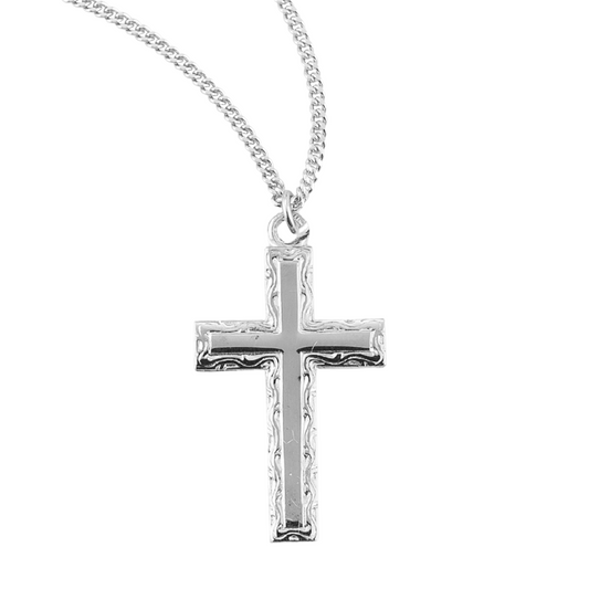Sterling Silver Cross, Catholic Gift, Made in USA