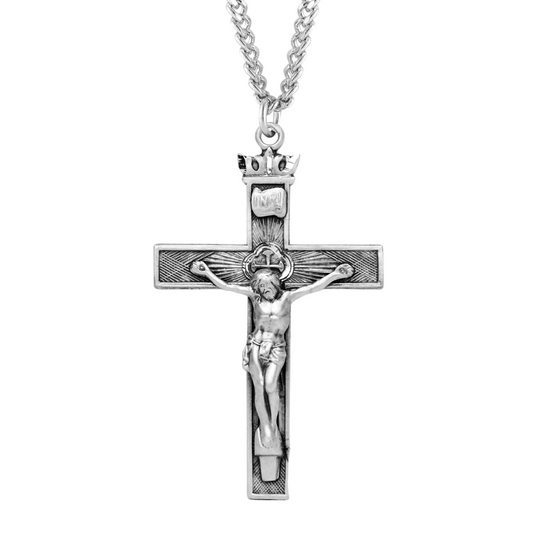 Sterling Silver Crucifix, Catholic Gift, Made in USA