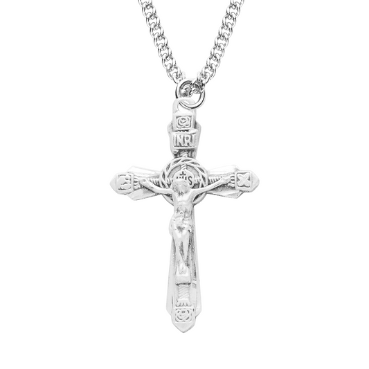 Sterling Silver Crucifix, Catholic Gift, Made in USA