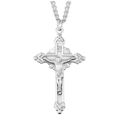 Sterling Silver Crucifix, Catholic Gift, Made in USA