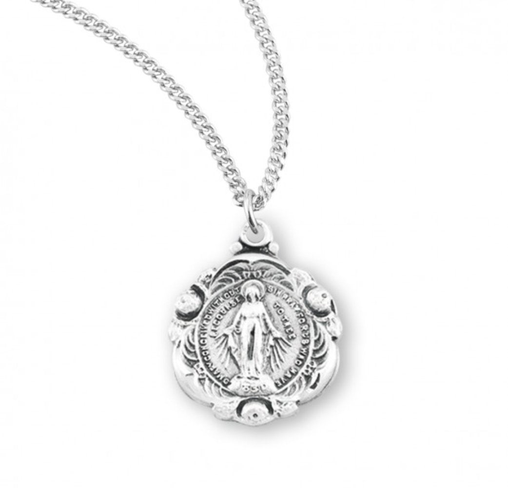 Sterling Silver Miraculous Medal, Catholic Gift, Made in USA