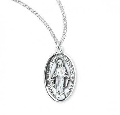 Sterling Silver Med Mirac , Catholic Gift, Made in USA