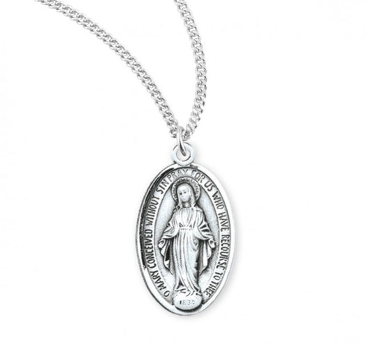 Sterling Silver Med Mirac , Catholic Gift, Made in USA