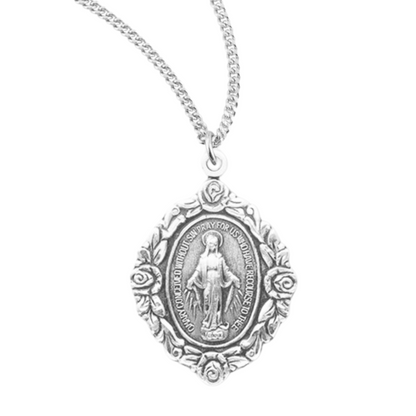Sterling Silver Miraculous Medal, Catholic Gift, Made in USA