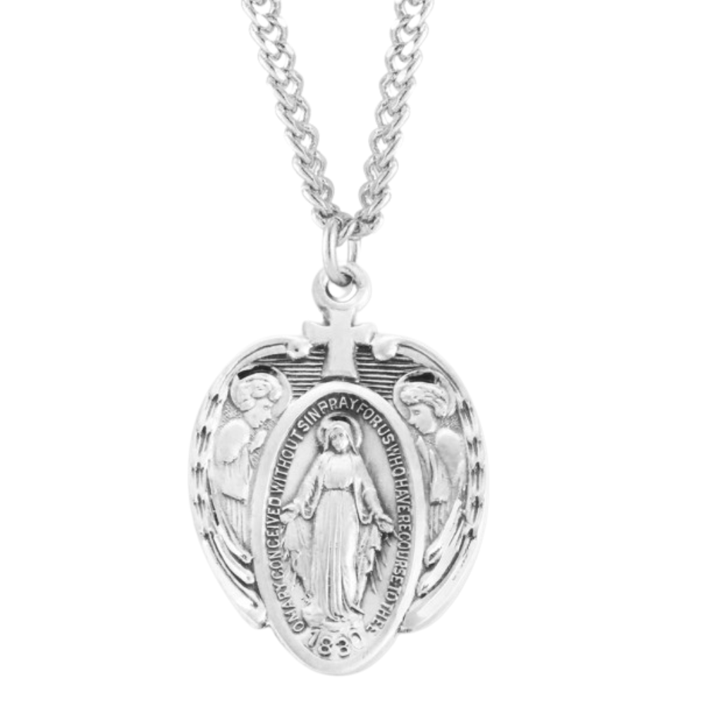 Sterling Silver Miraculous Medal, Catholic Gift, Made in USA