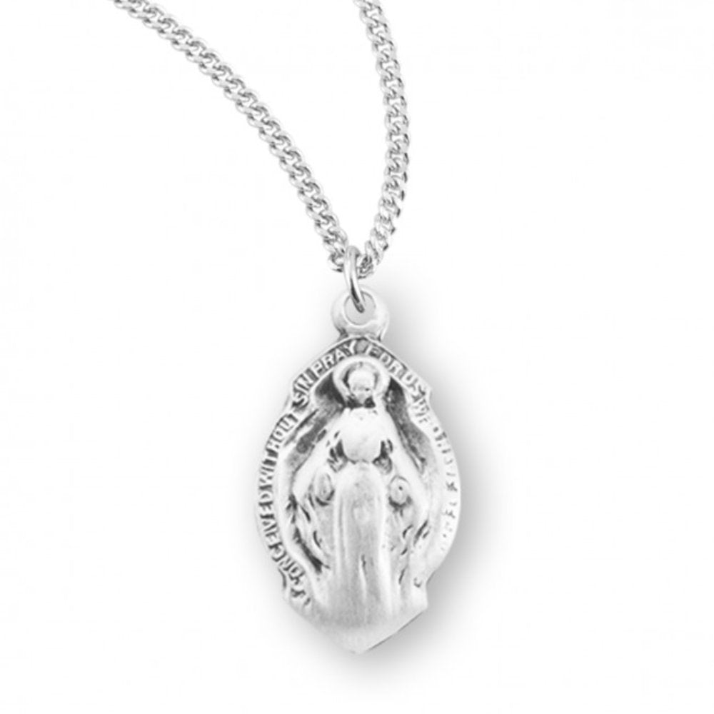 Sterling Silver Baby Miraculous Medal, Catholic Gift, Made in USA