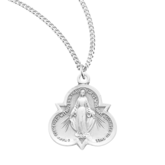 Sterling Silver Miraculous Medal, Catholic Gift, Made in USA