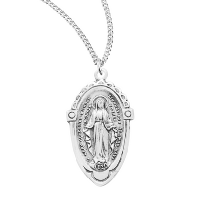 Sterling Silver Miraculous Medal, Catholic Gift, Made in USA