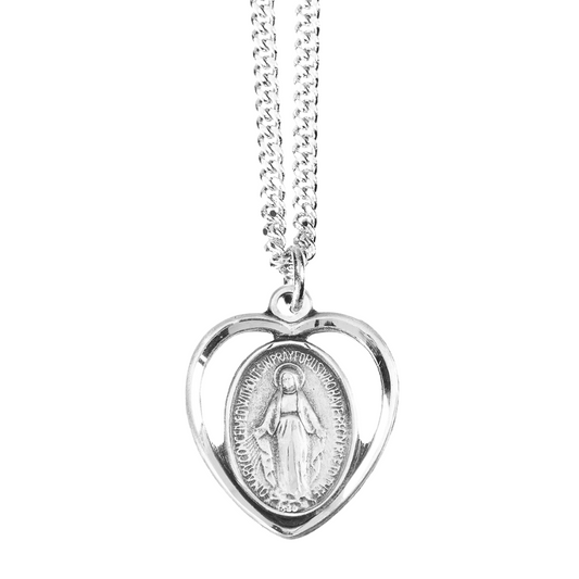 Sterling Silver Miraculous Medal, Catholic Gift, Made in USA