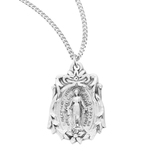 Sterling Silver Miraculous Medal, Catholic Gift, Made in USA