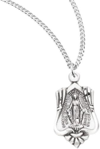 Sterling Silver Miraculous Medal, Catholic Gift, Made in USA