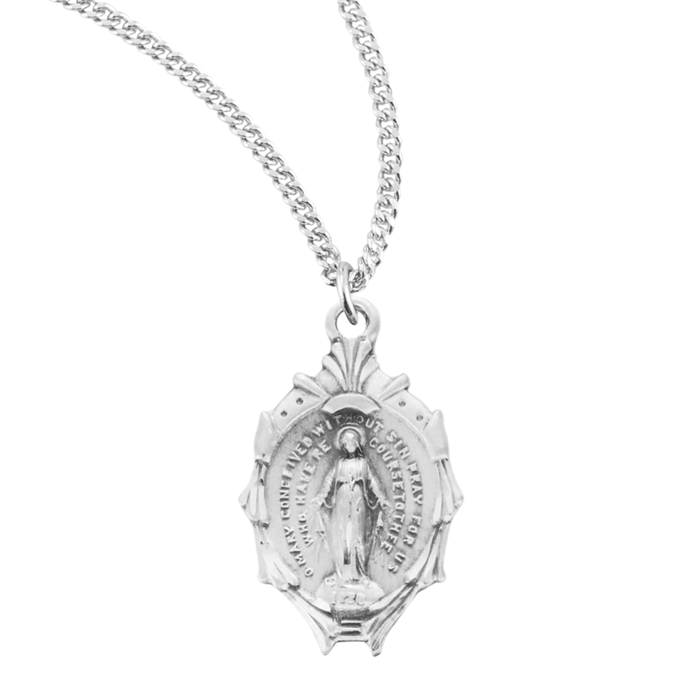 Sterling Silver Miraculous Medal, Catholic Gift, Made in USA