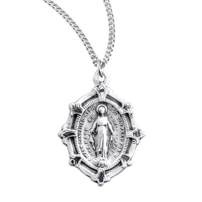 Sterling Silver Miraculous Medal, Catholic Gift, Made in USA