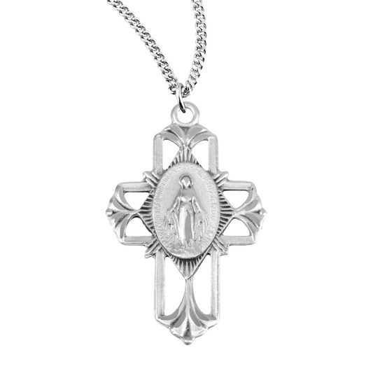 Sterling Silver Miraculous Medal, Catholic Gift, Made in USA