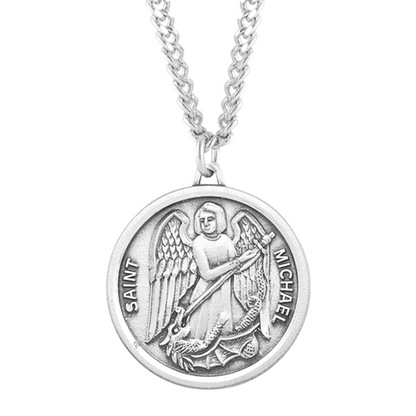 Sterling Silver Rd St Michael , Catholic Gift, Made in USA