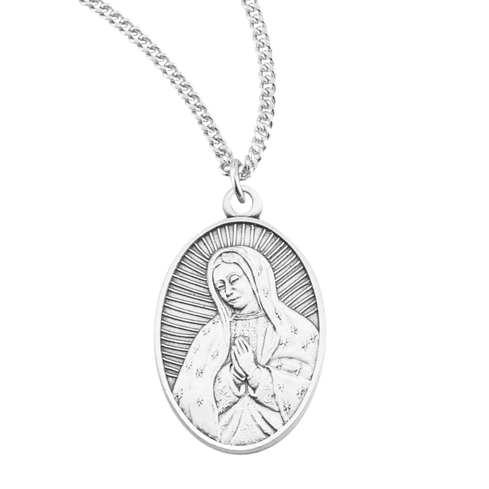 Sterling Med. Oval O.L.O.G., Catholic Gift, Made in USA