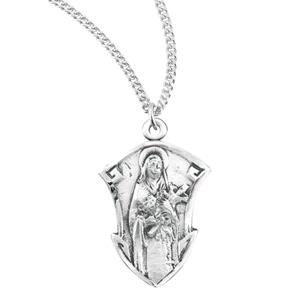 Saint Therese of Lisieux Sterling Silver Medal, Catholic Gift, Made in USA