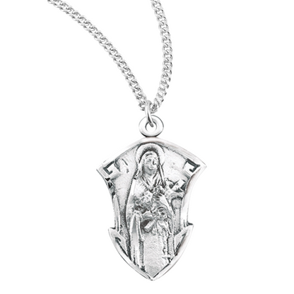 Saint Therese of Lisieux Sterling Silver Medal, Catholic Gift, Made in USA