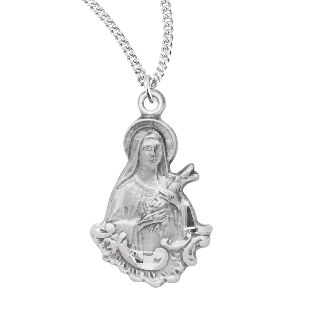 Saint Therese of Lisieux Sterling Silver Medal, Catholic Gift, Made in USA